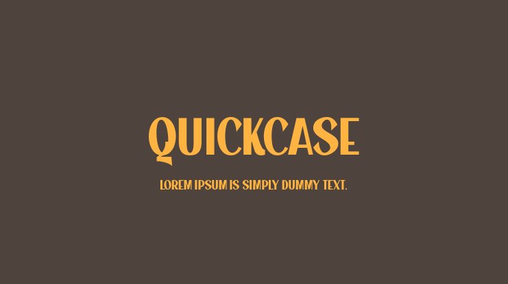 Шрифт Quickcase
