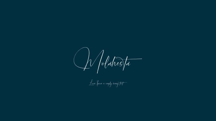 Шрифт Molahesta