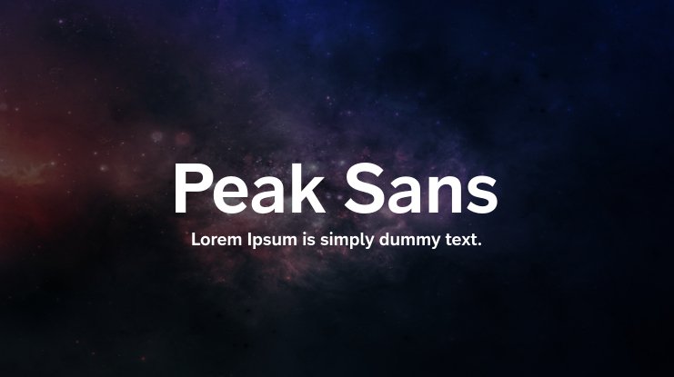 Шрифт Peak Sans