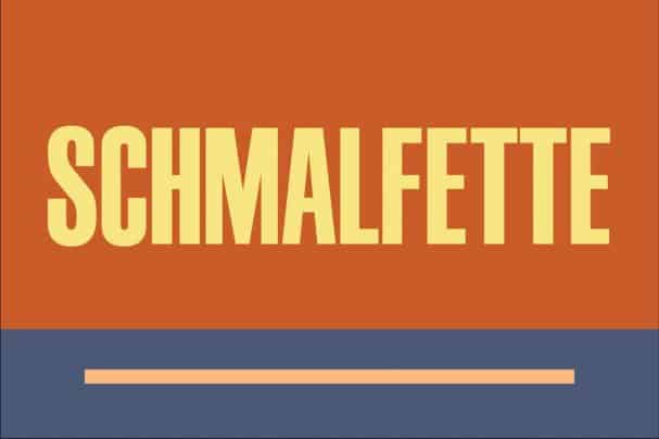 Шрифт Schmalfette