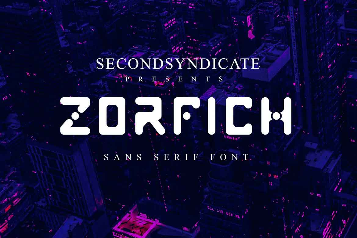 Шрифт Zorfich