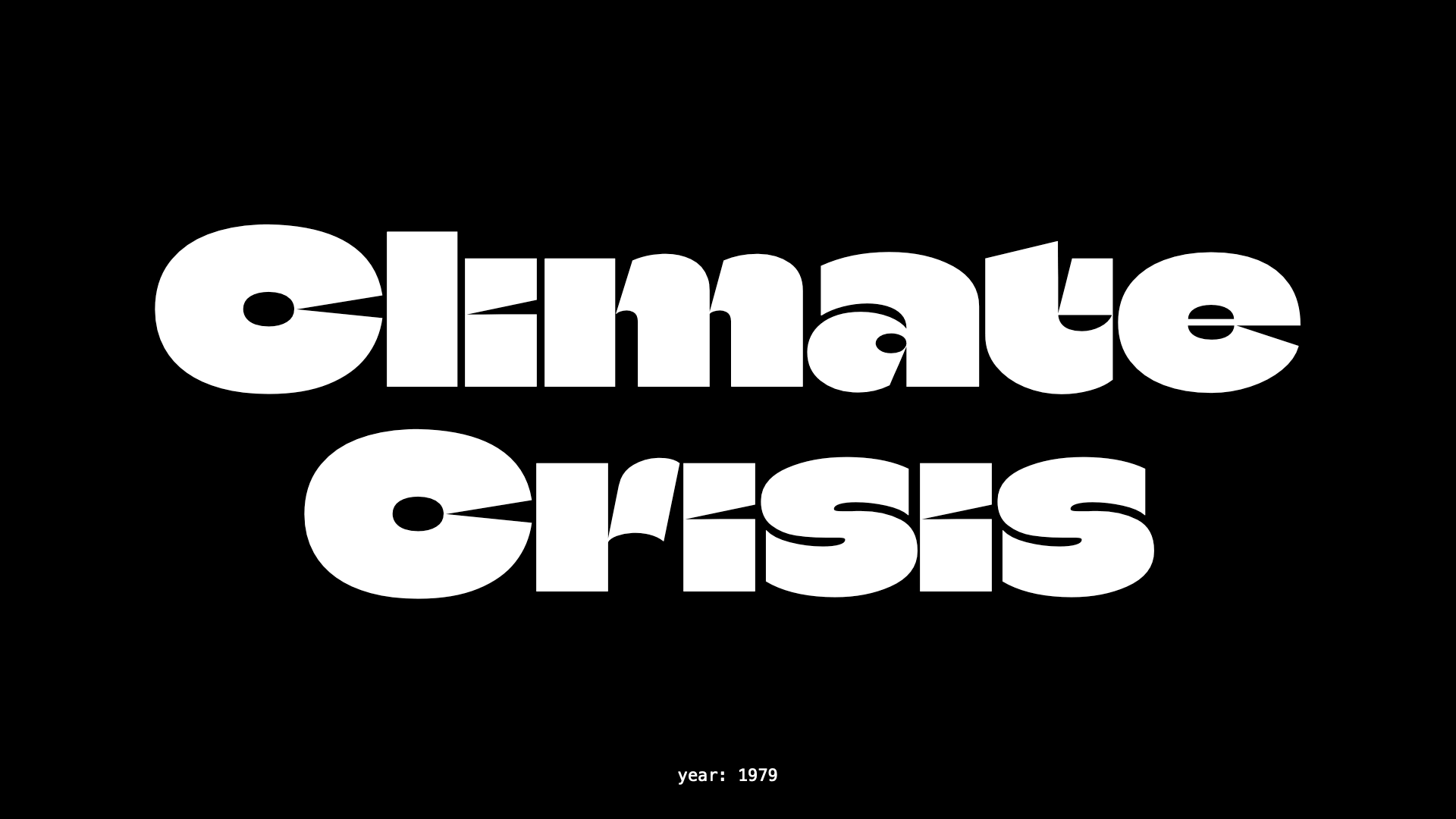 Шрифт Climate Crisis