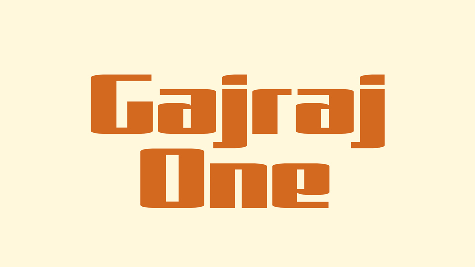 Шрифт Gajraj One