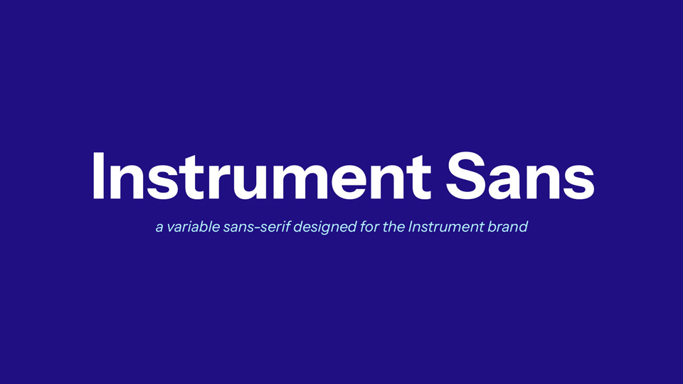 Шрифт Instrument Sans
