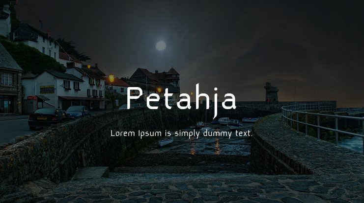 Шрифт Petahja