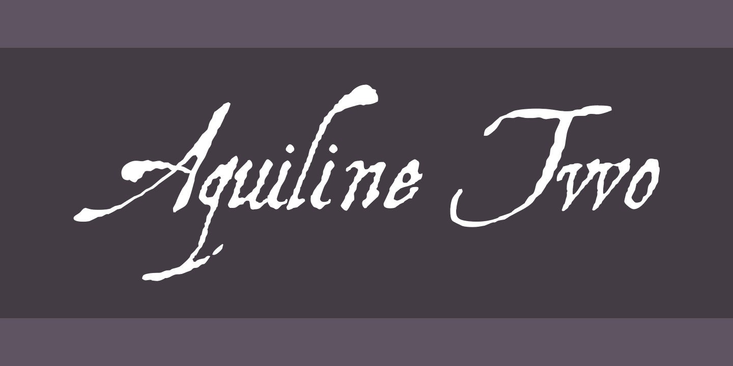 Шрифт Aquiline Two