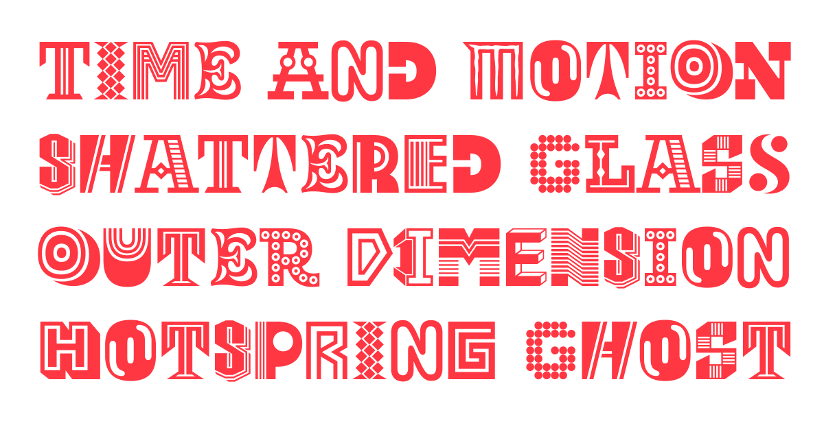 Шрифт Frequencies Frittomisto