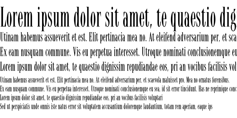 Шрифт Latino Elongated