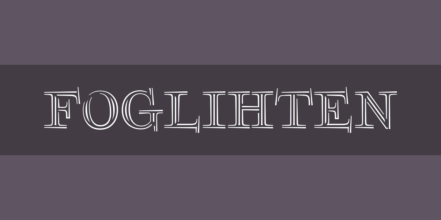 Шрифт Foglihten