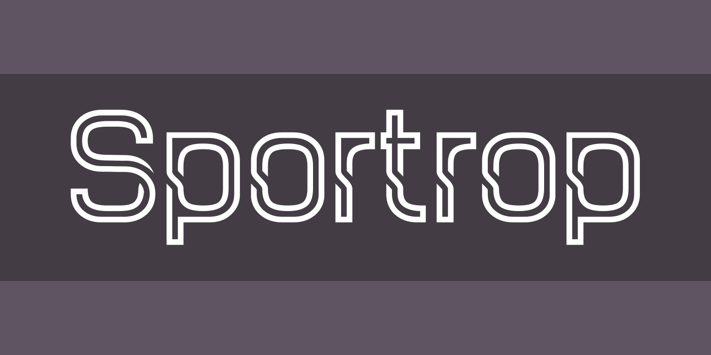 Шрифт Sportrop