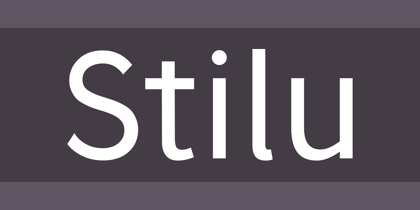 Шрифт Stilu