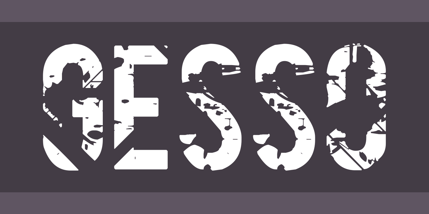 Шрифт Gesso