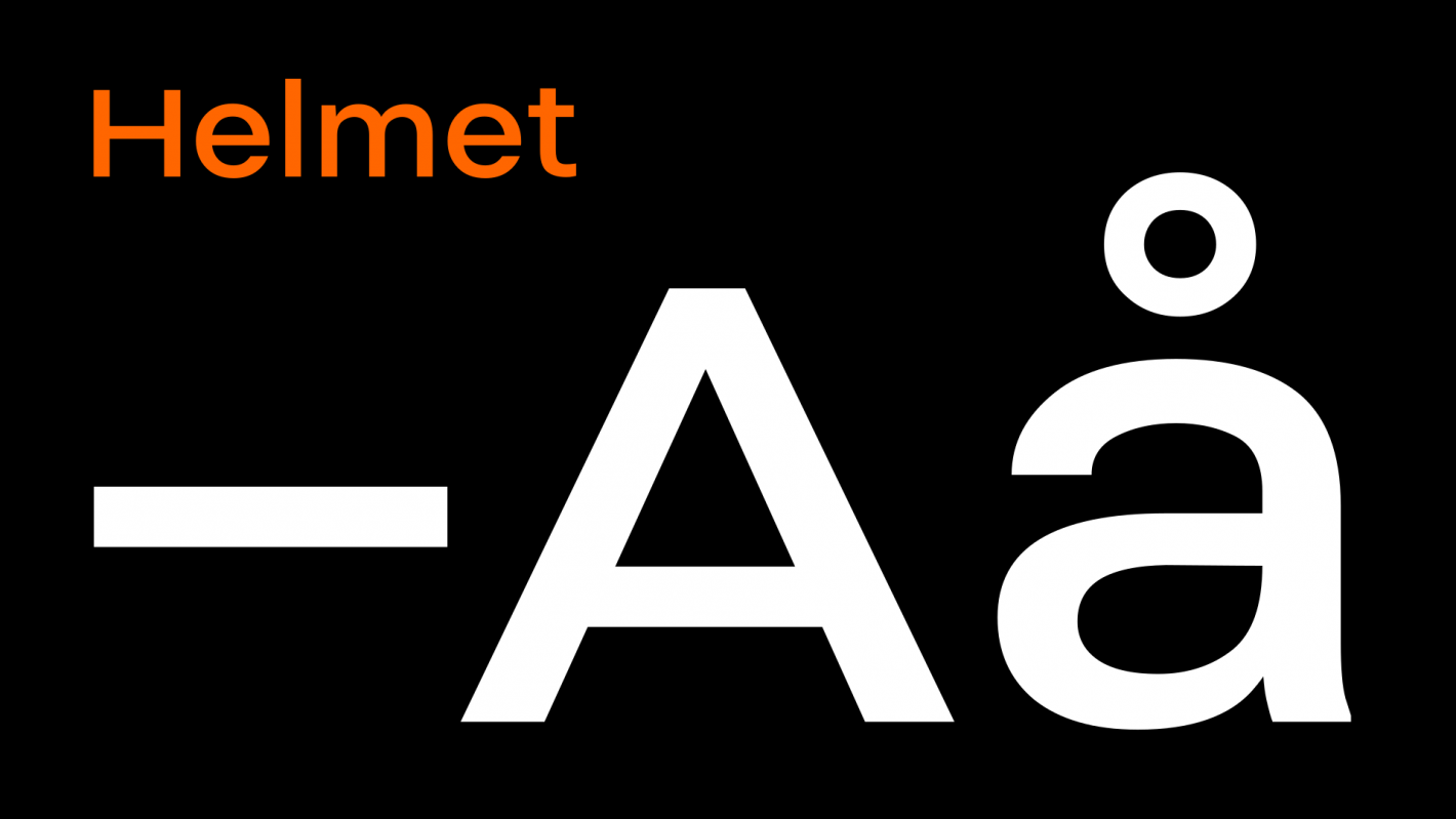 Шрифт Helmet Neue