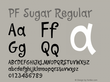 Шрифт PF Sugar