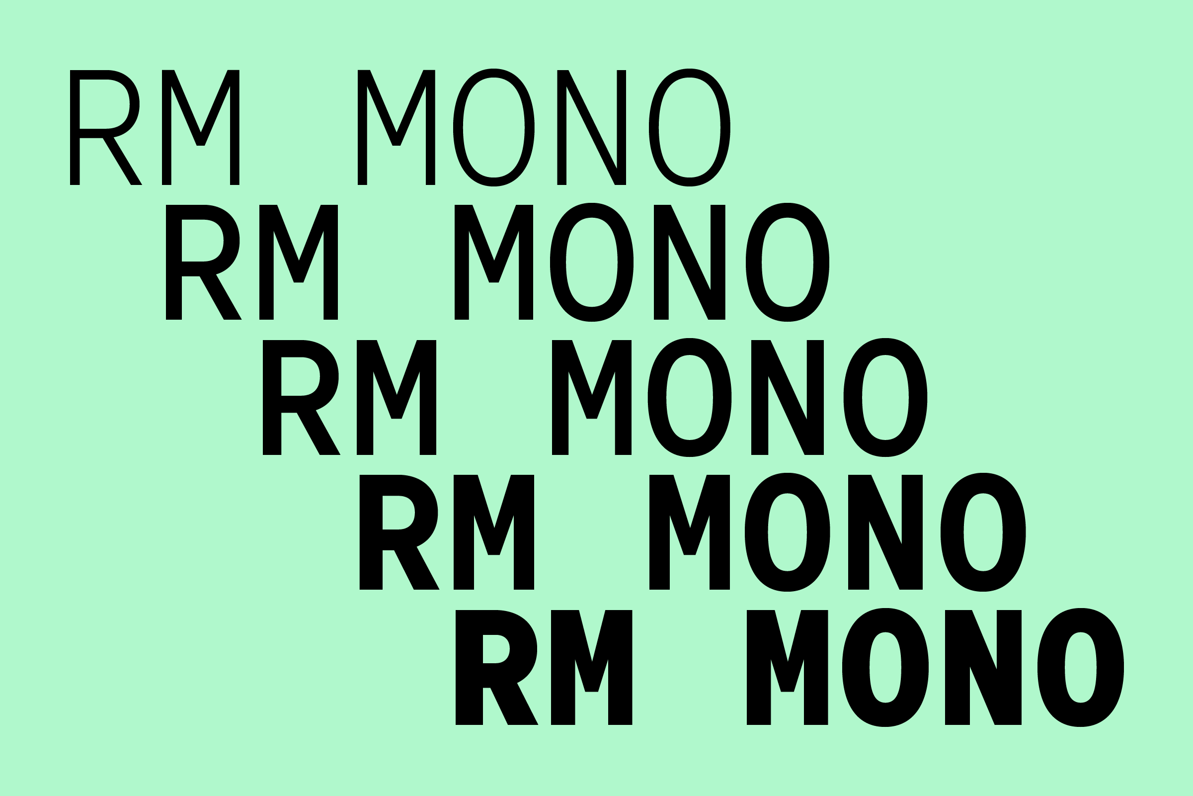 Шрифт RM Mono