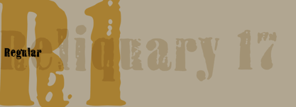 Шрифт Reliquary 17
