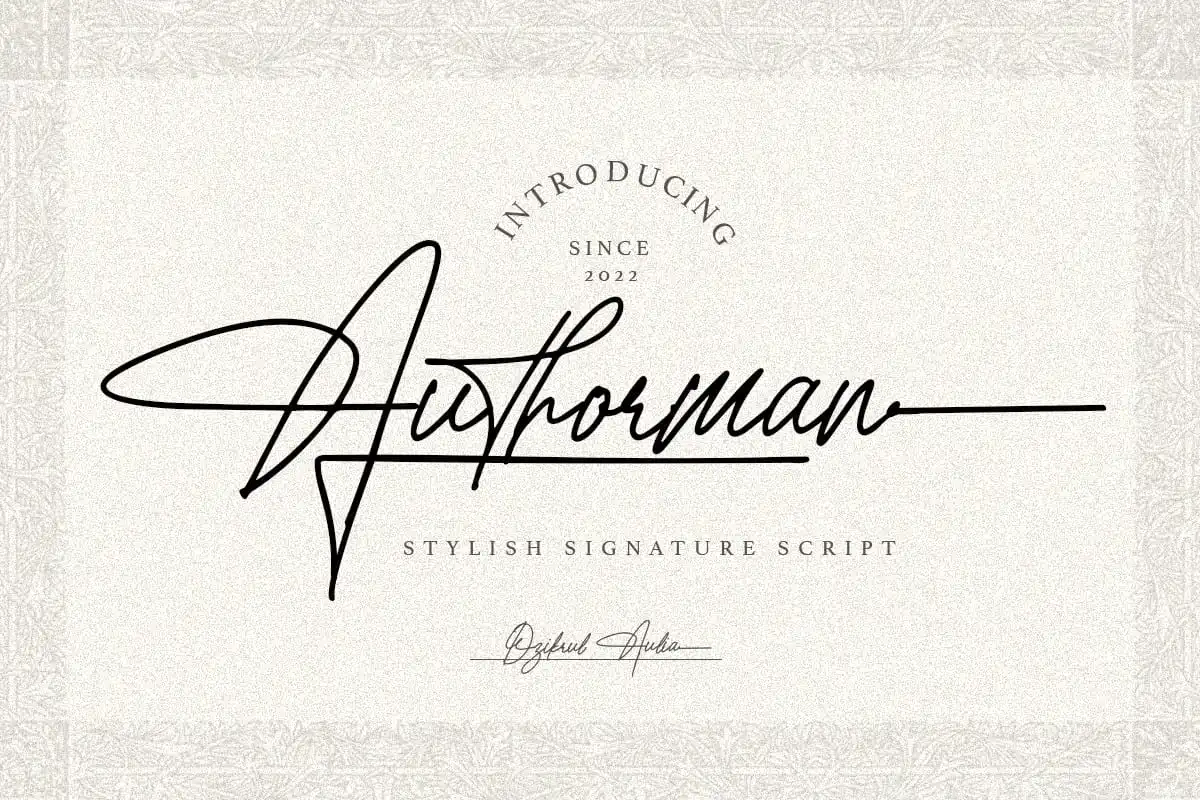 Шрифт Authorman