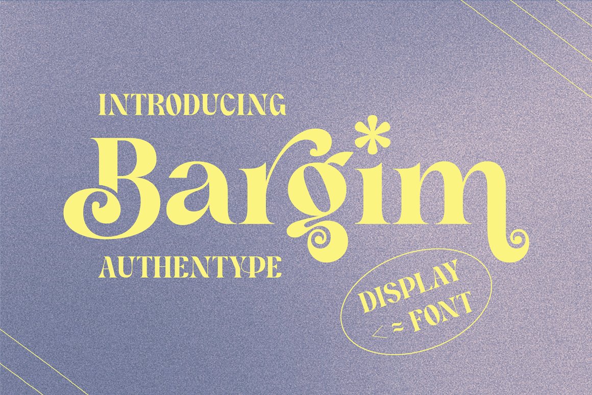 Шрифт Bargim