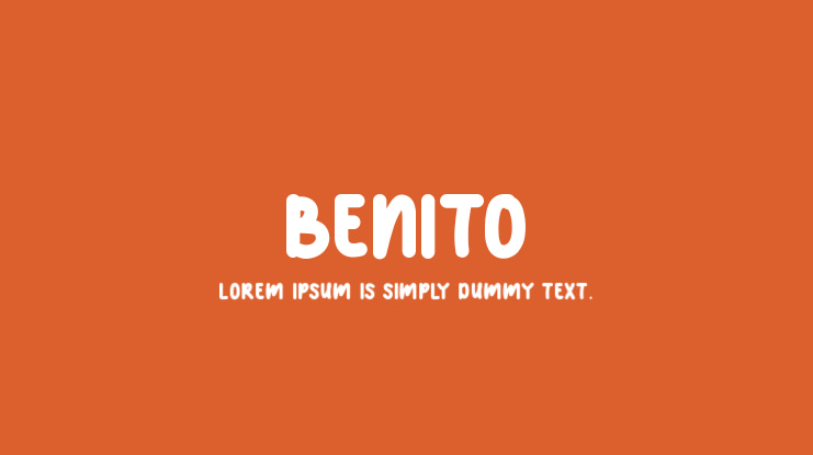 Шрифт Benito