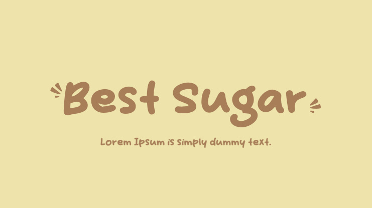 Шрифт Best Sugar
