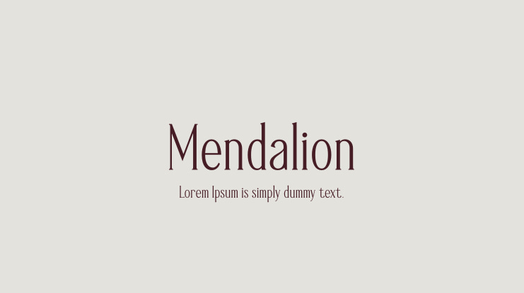 Шрифт Mendalion