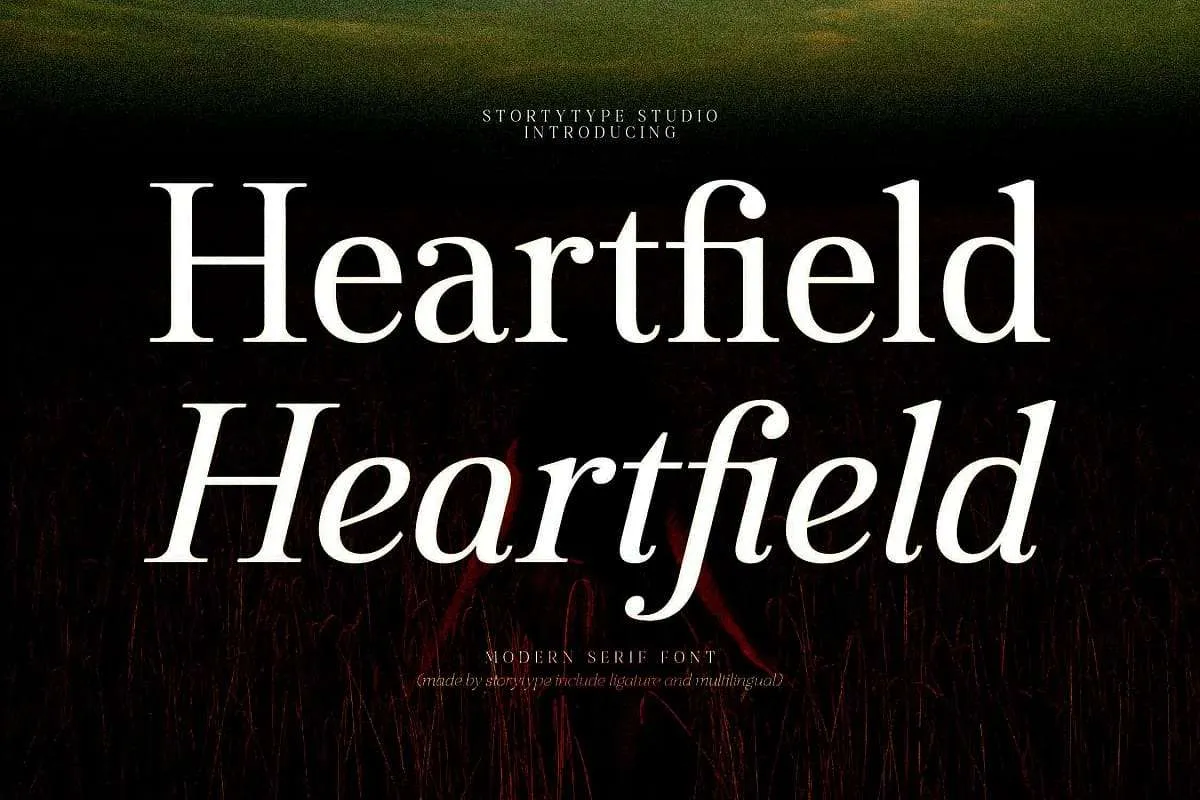 Шрифт Heartfield