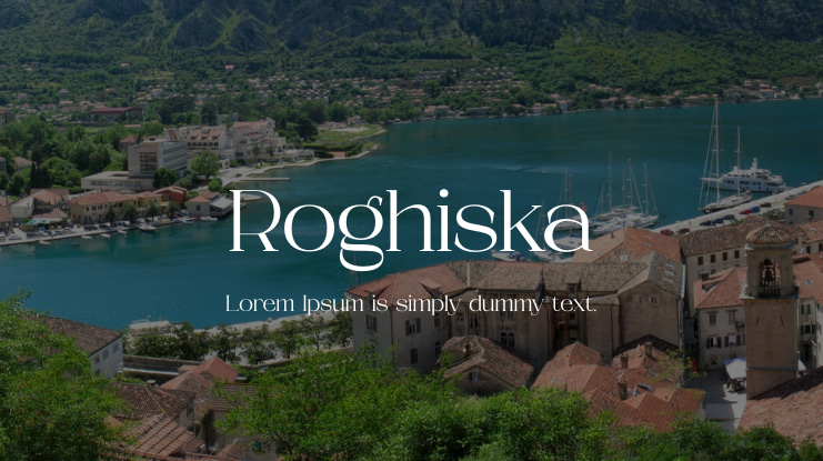 Шрифт Roghiska