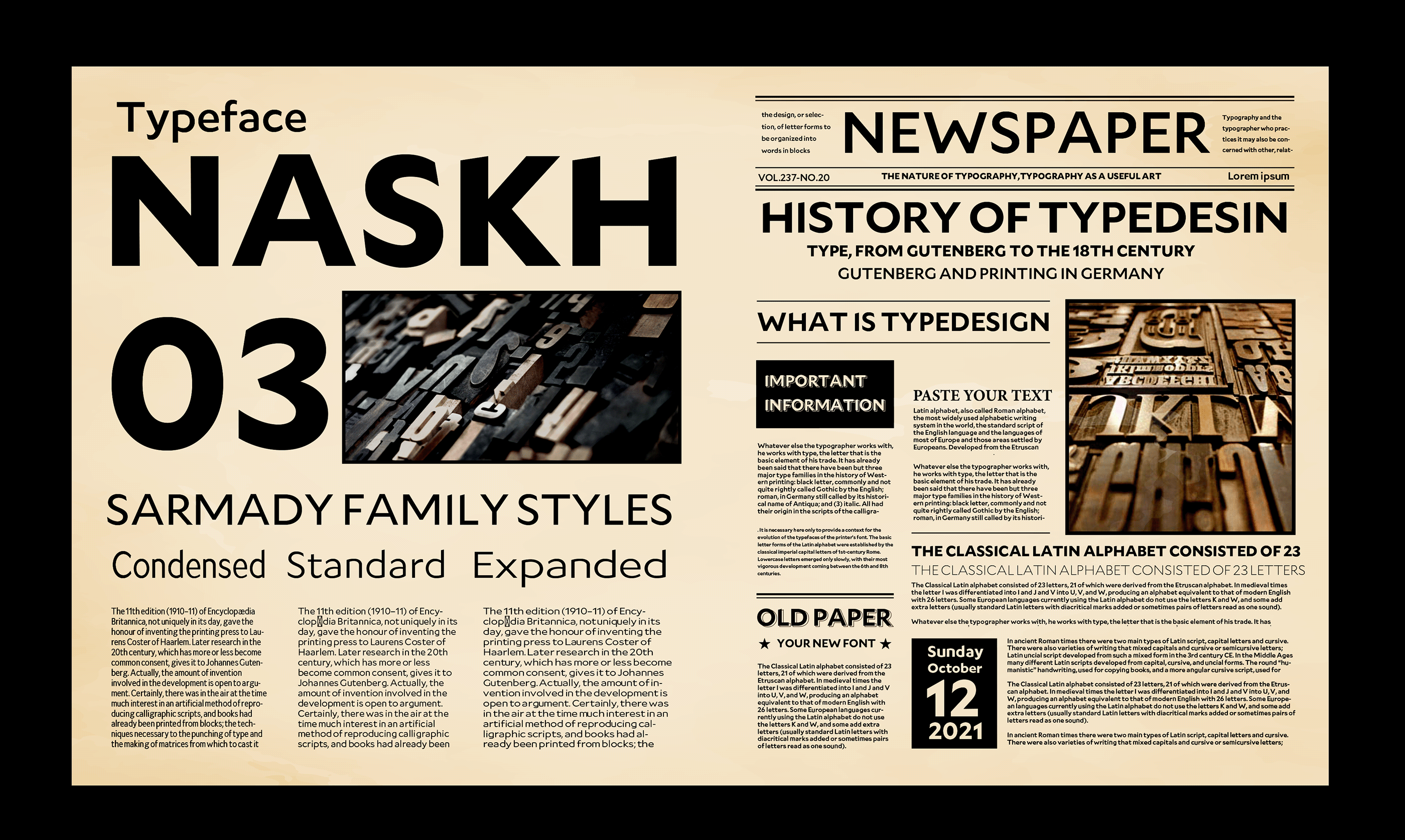 Шрифт Sarmady Compressed