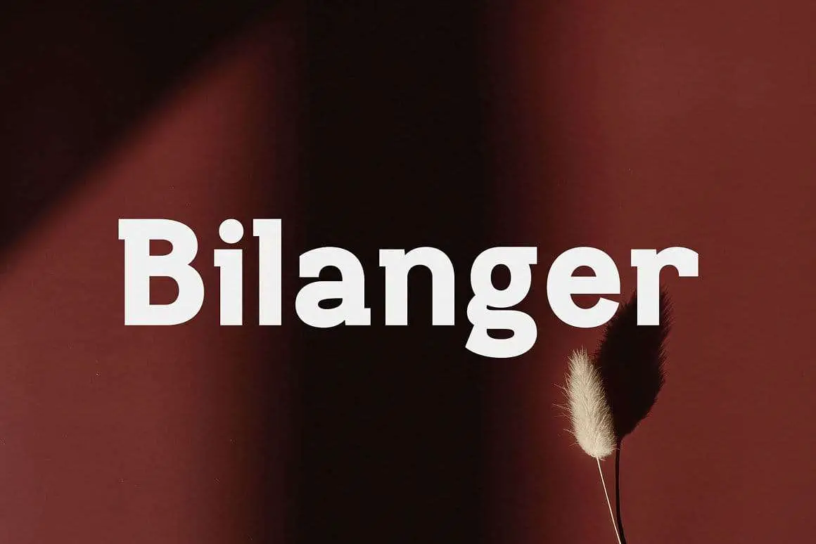 Шрифт Bilanger