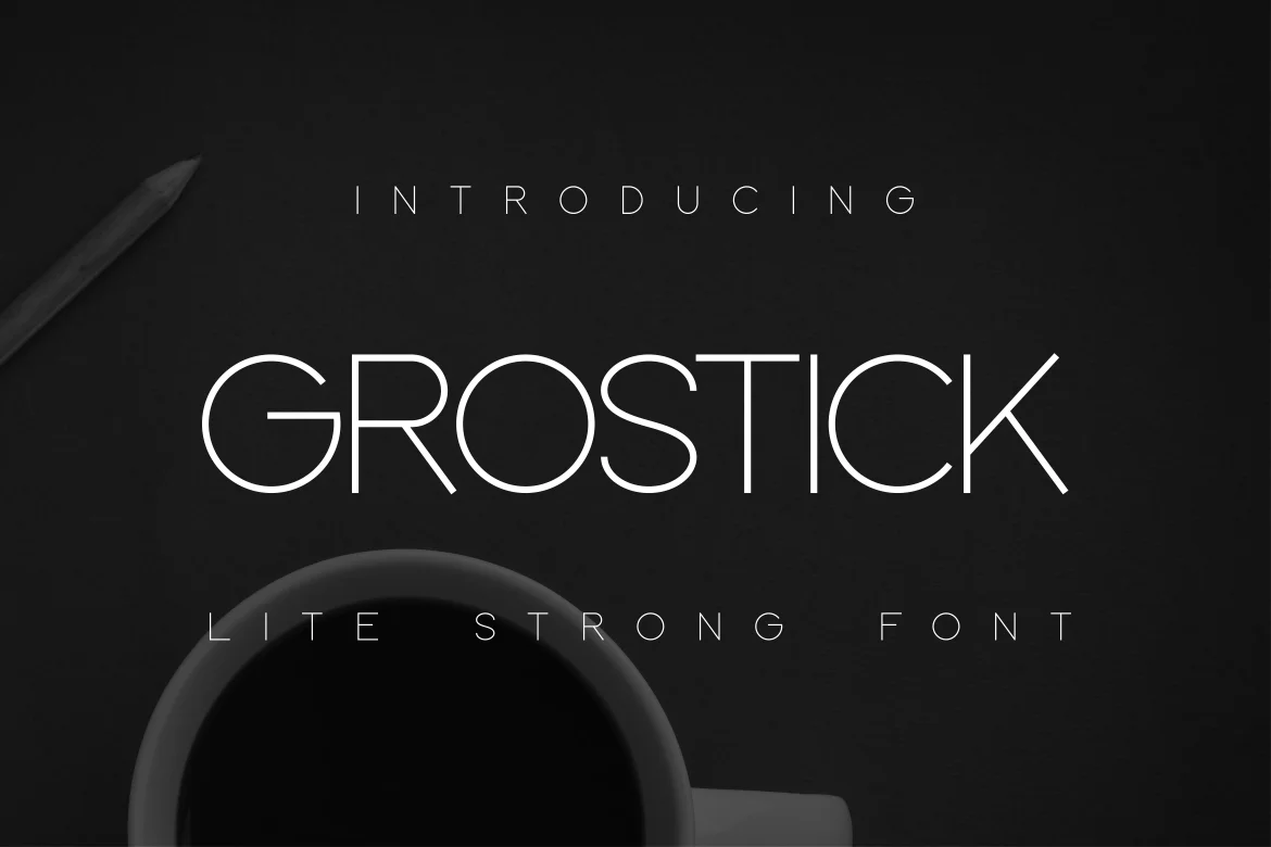 Шрифт GROSTICK