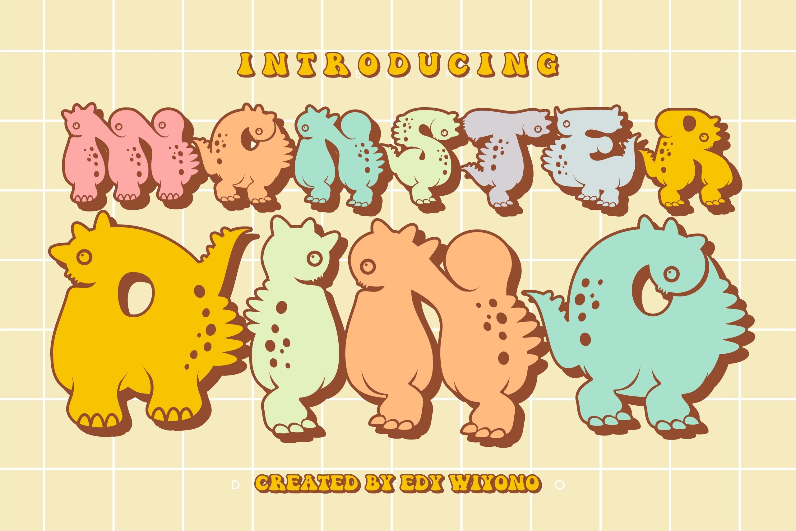 Шрифт Monster Dino