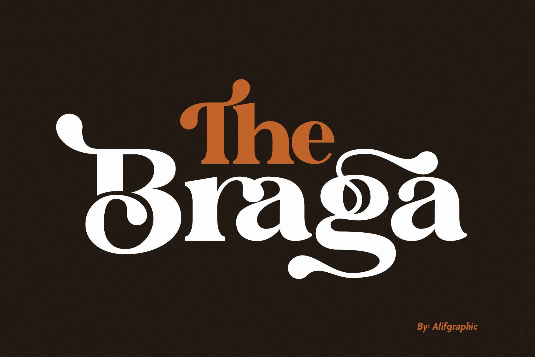 Шрифт The Braga