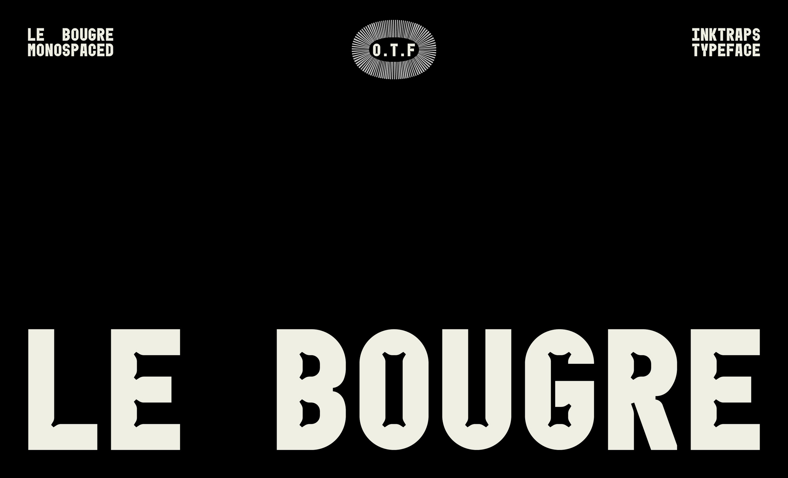 Шрифт Le Bougre