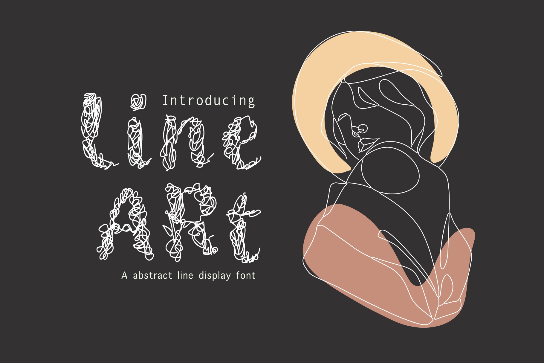 Шрифт Line Art