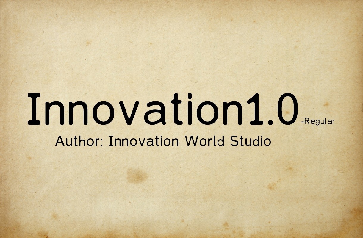 Шрифт Innovation1.0
