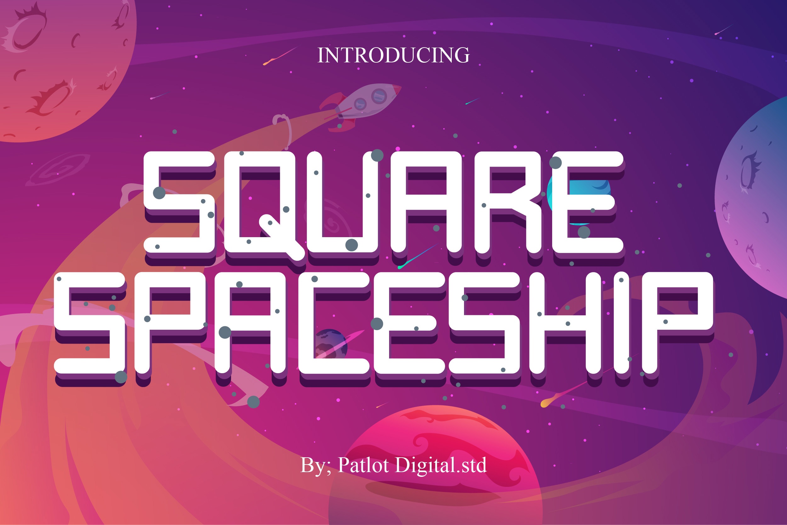 Шрифт Square Spaceship