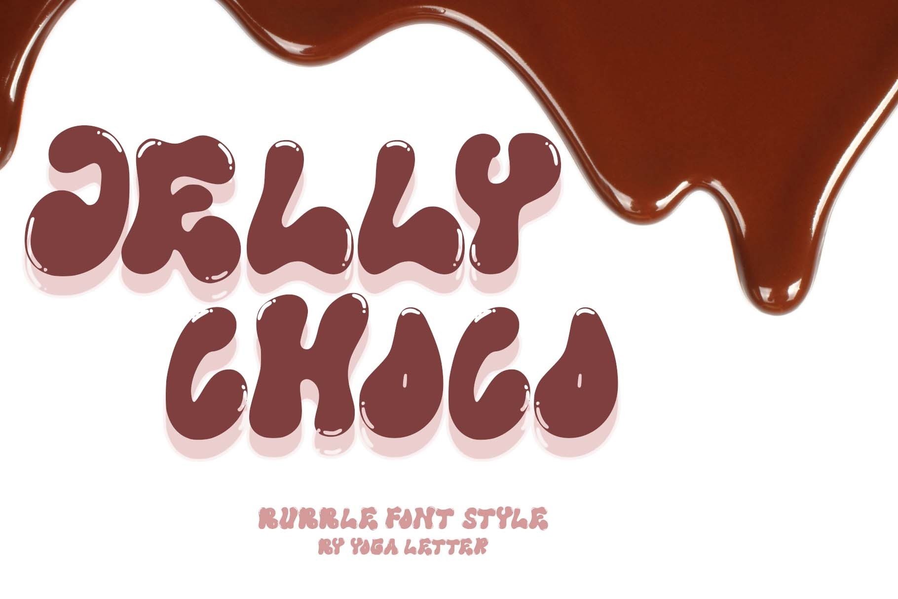 Шрифт Jelly Choco