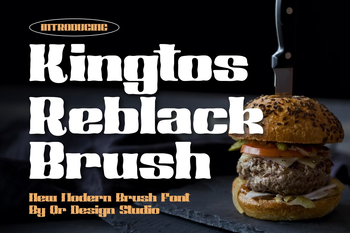 Шрифт Kingtos Reblack Brush