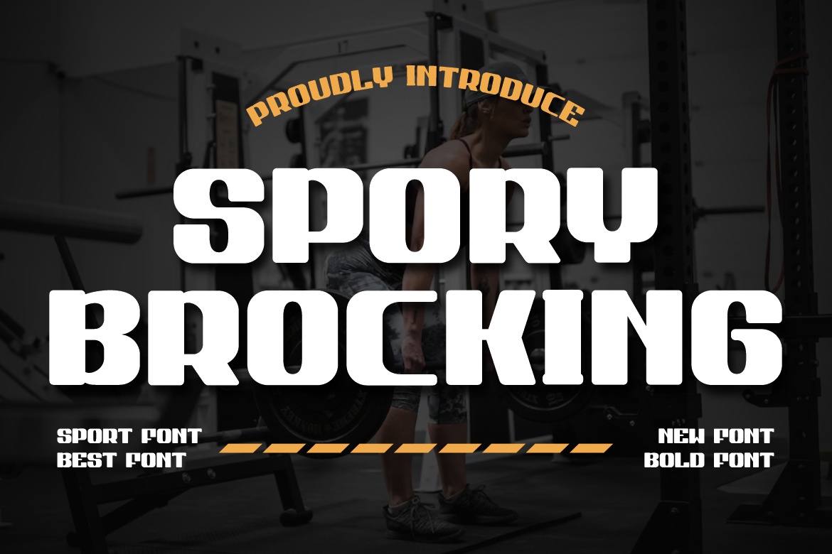 Шрифт Spory Brocking