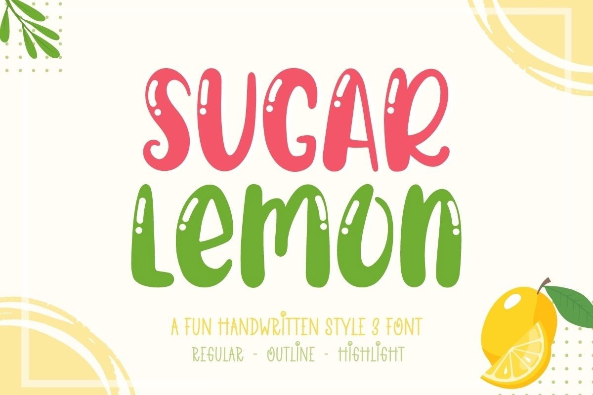 Шрифт Sugar Lemon