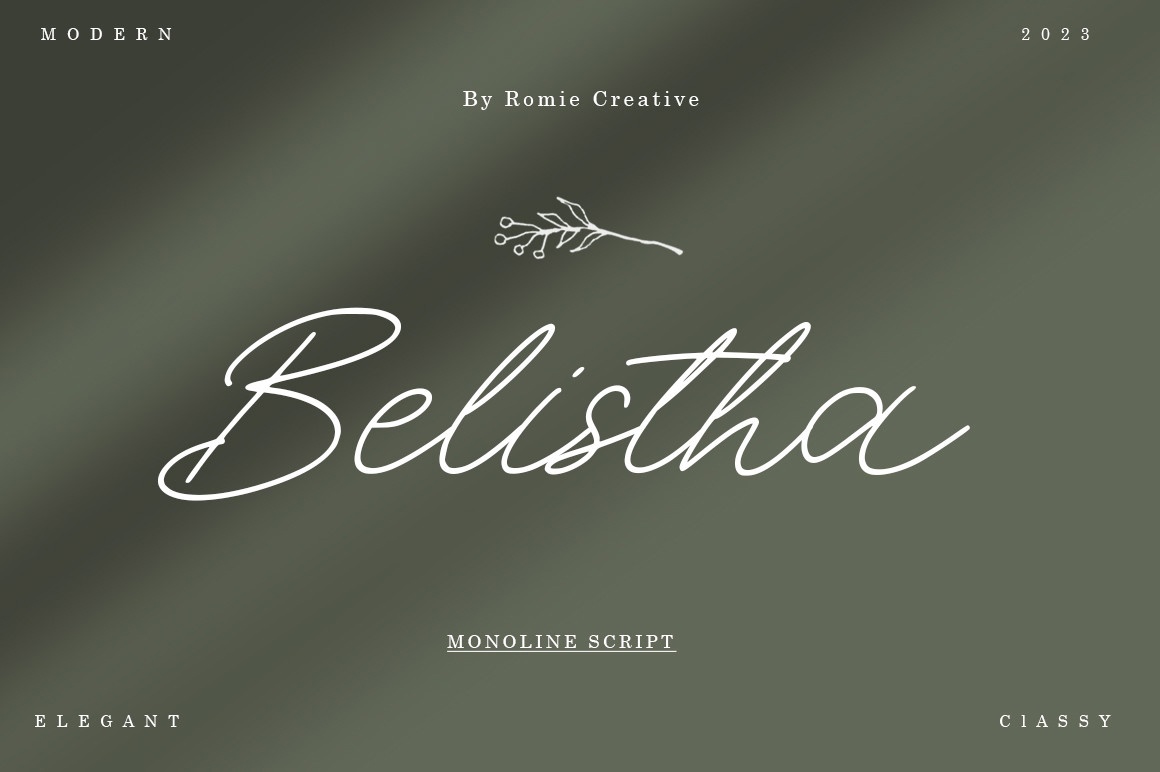 Шрифт Belistha