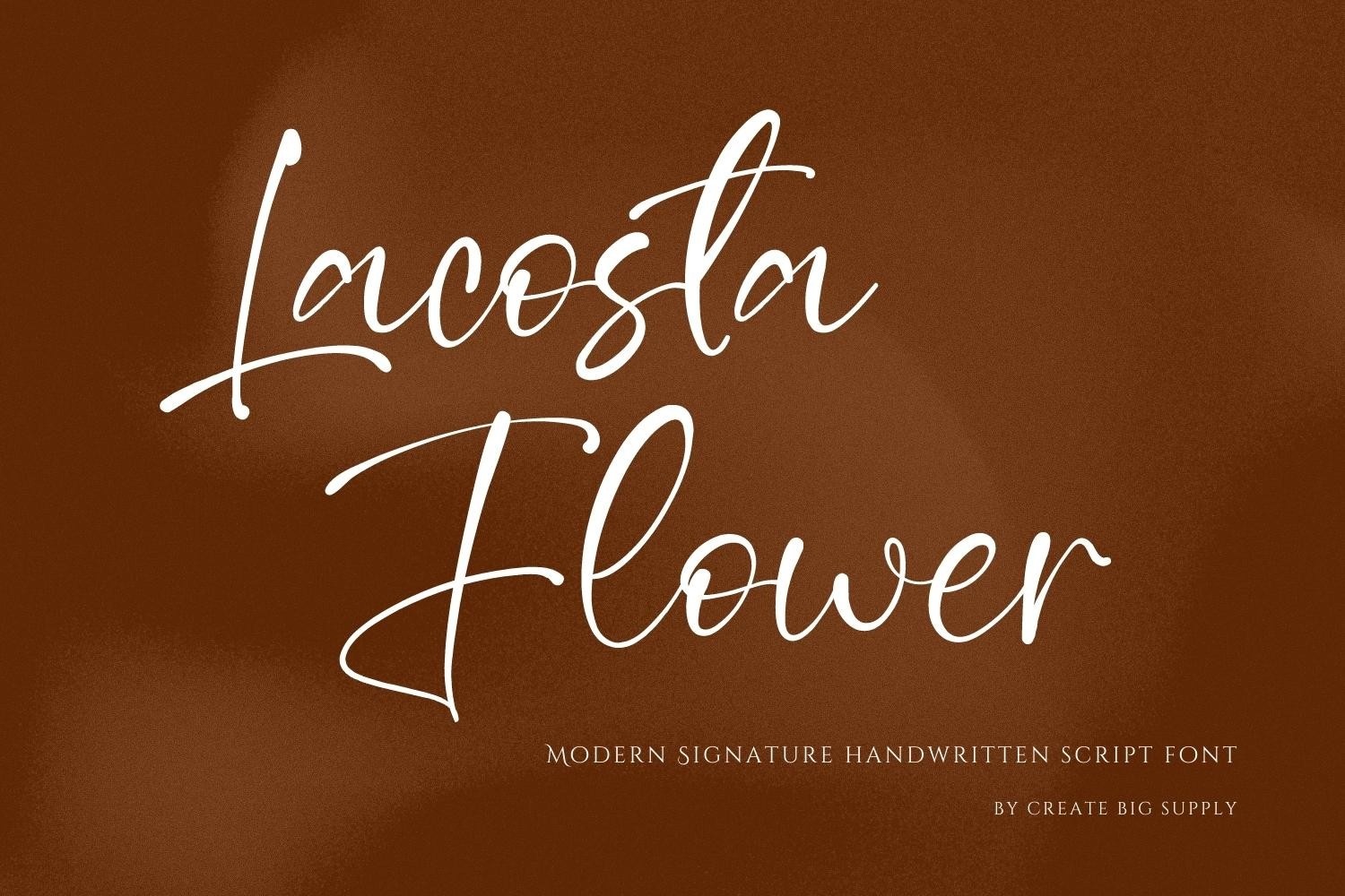 Шрифт Lacosta Flower