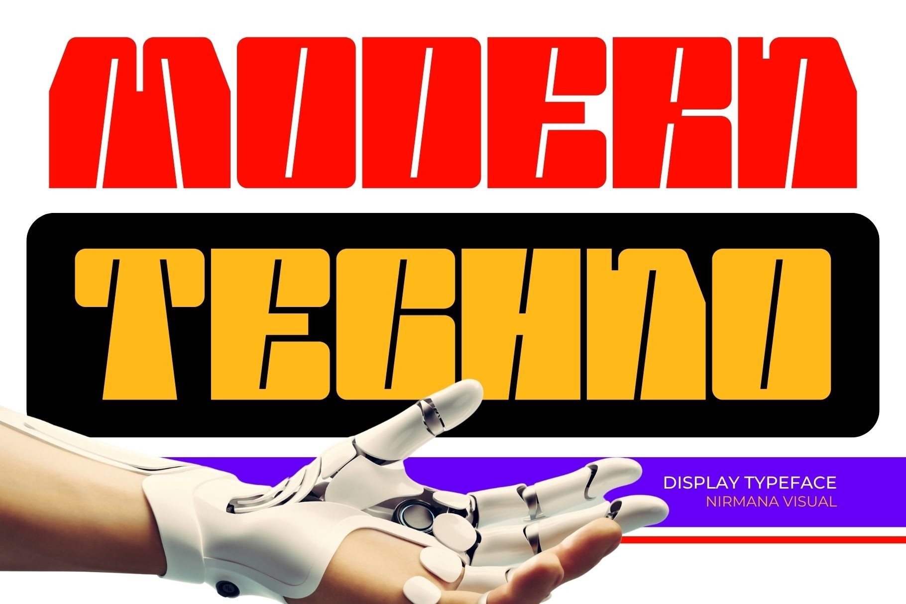 Шрифт Modern Techno