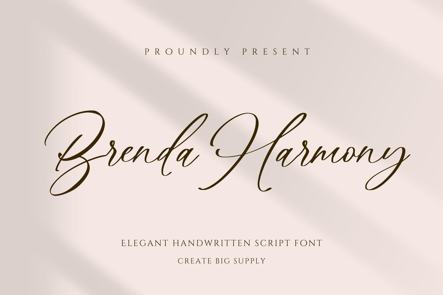Шрифт Brenda Harmony