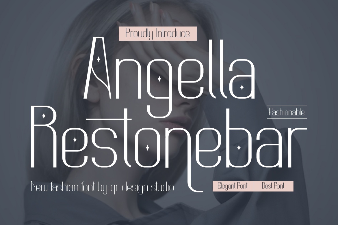 Шрифт Angella Restonebar