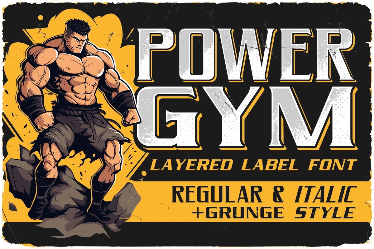 Шрифт Power Gym
