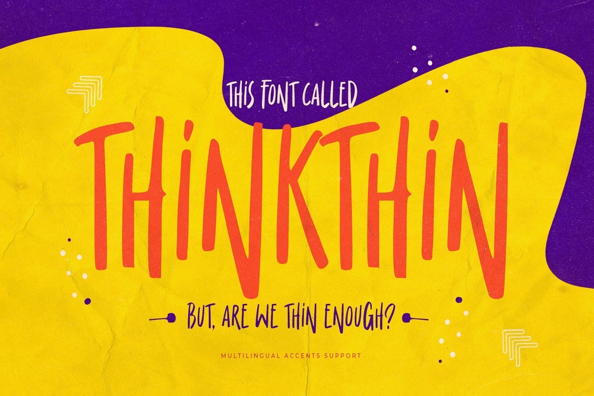 Шрифт Thinkthin