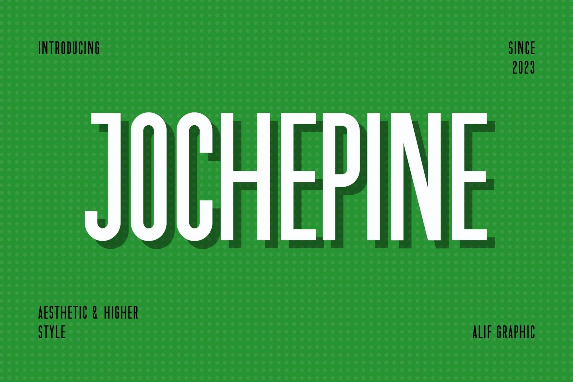 Шрифт Jochepine