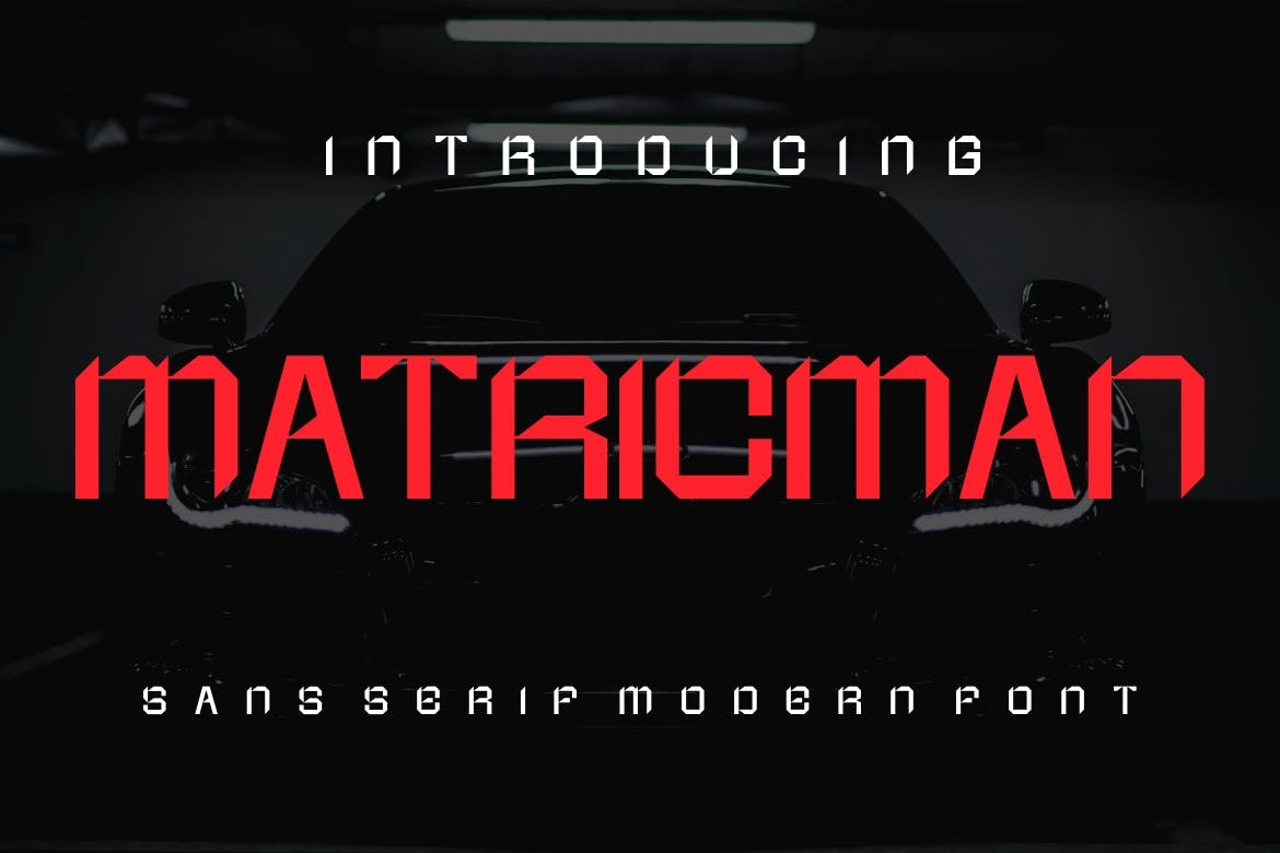Шрифт Matricman