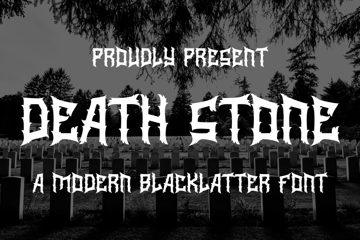 Шрифт Death Stone